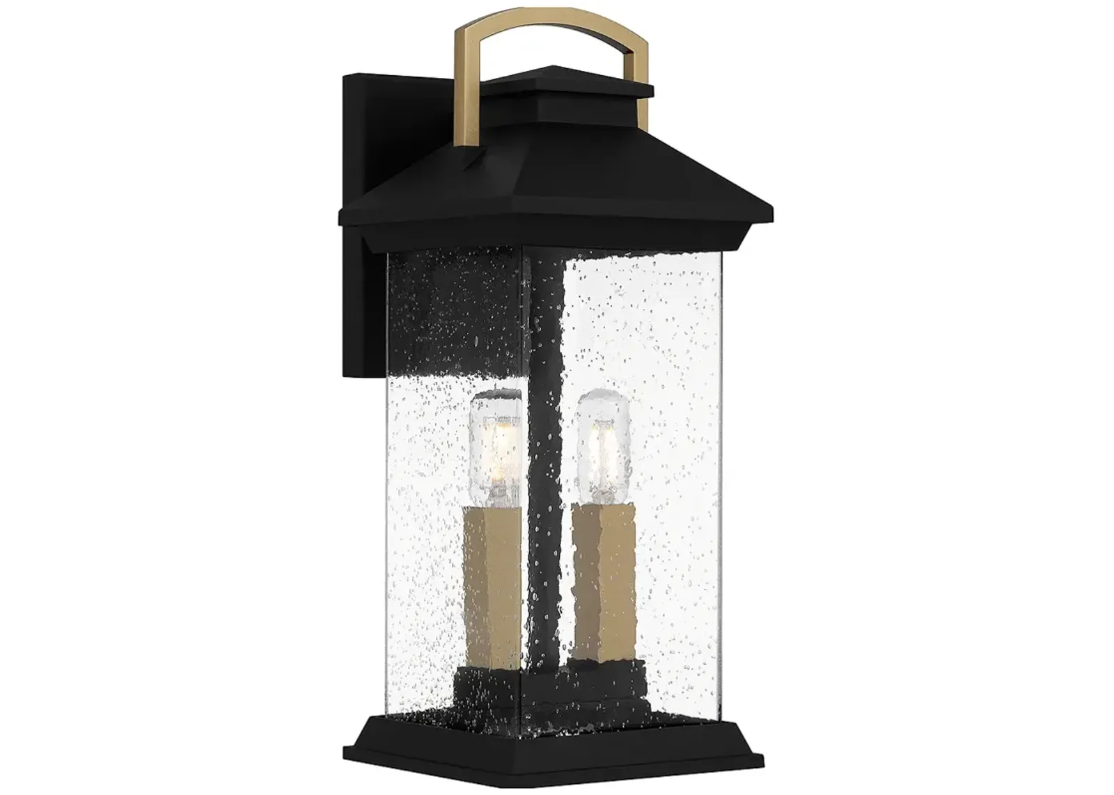 Henderson 2-Light Earth Black Outdoor Wall Lantern