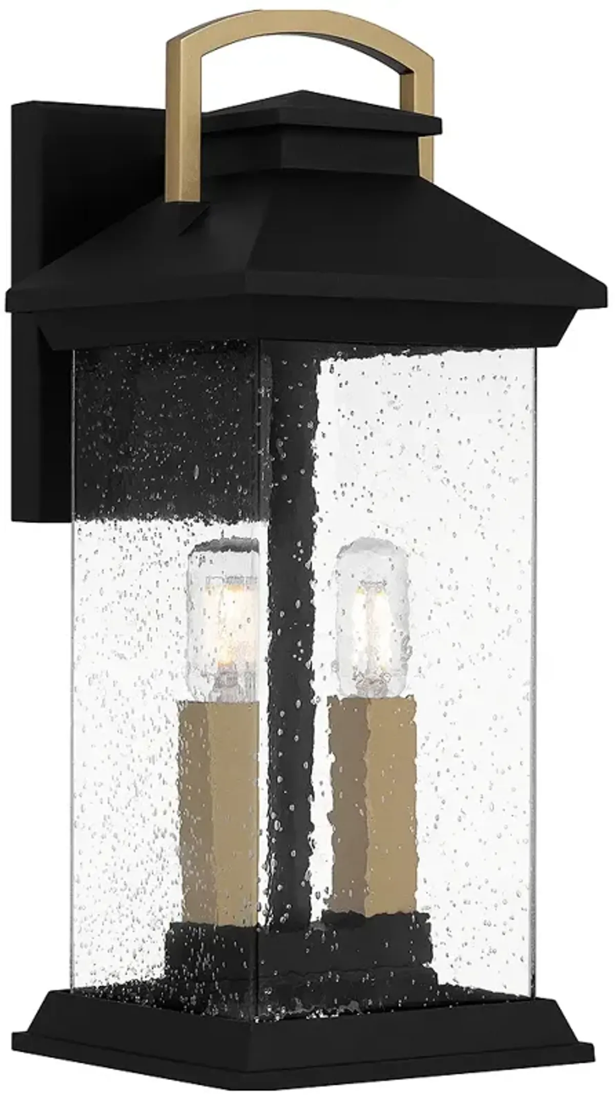 Henderson 2-Light Earth Black Outdoor Wall Lantern