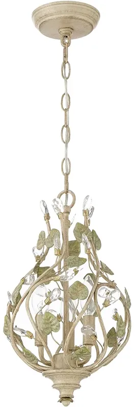 Crystorama Josie 3 Light Champagne Green Tea Mini Chandelier