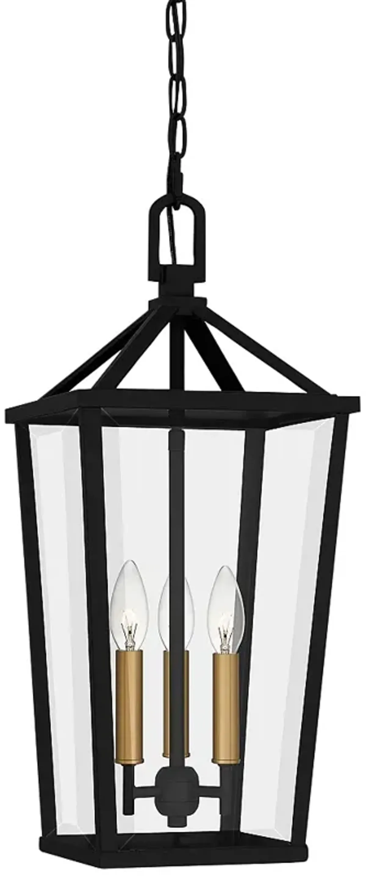 Hull 3-Light Matte Black Mini Pendant Light