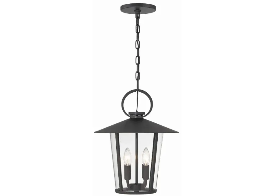 Andover 4 Light Matte Black Outdoor Chandelier