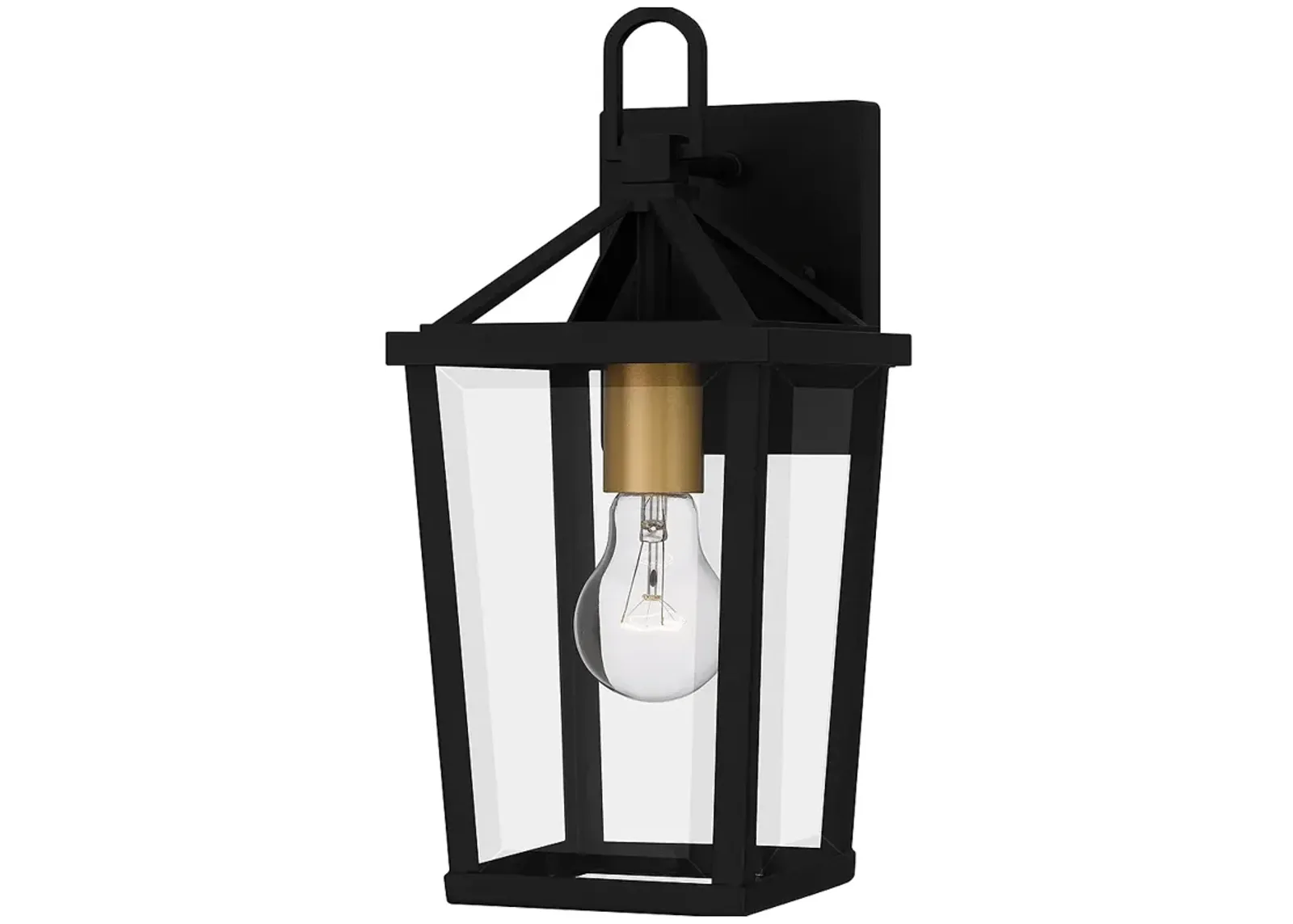 Hull 1-Light Matte Black Outdoor Wall Lantern