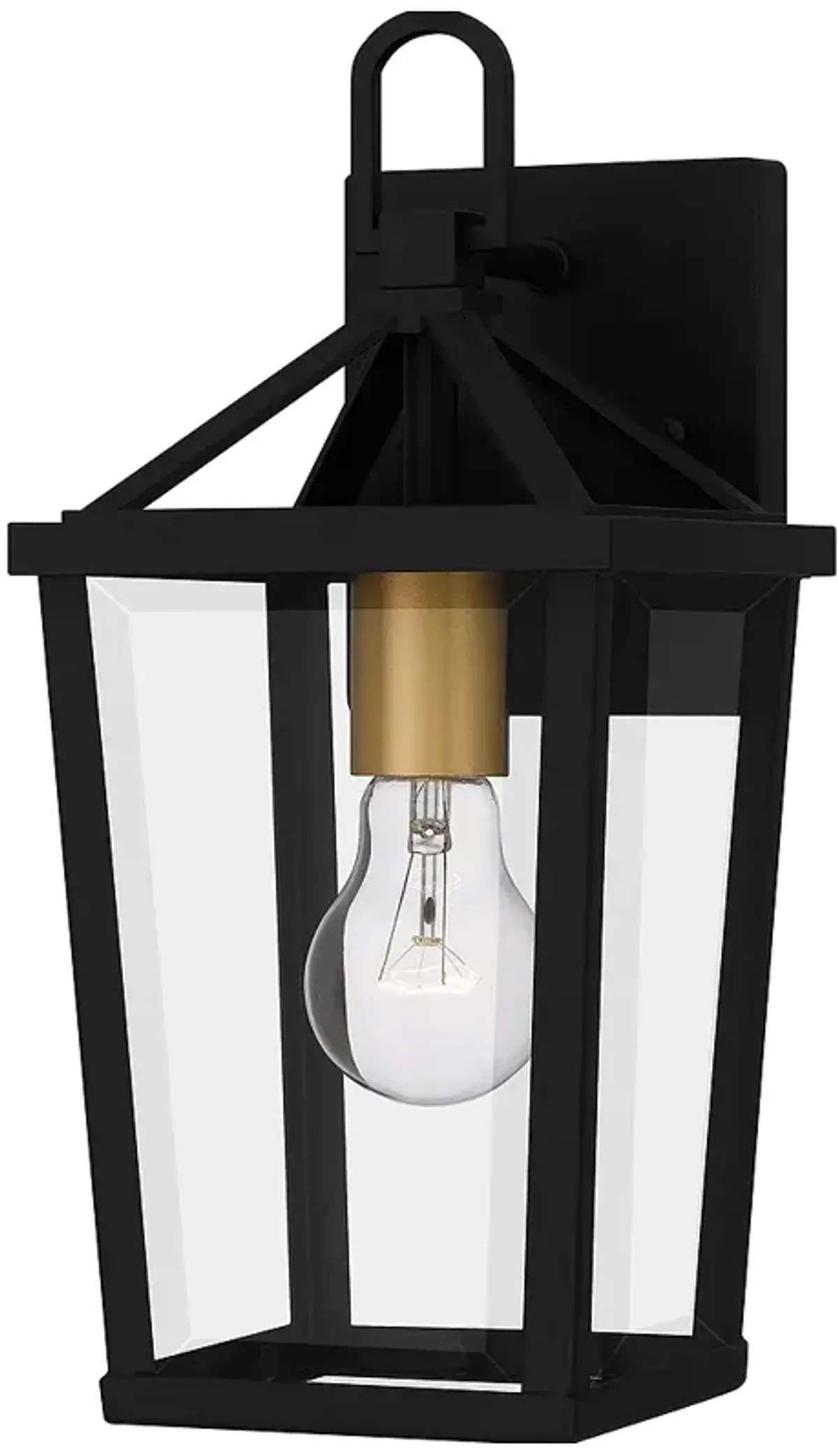 Hull 1-Light Matte Black Outdoor Wall Lantern