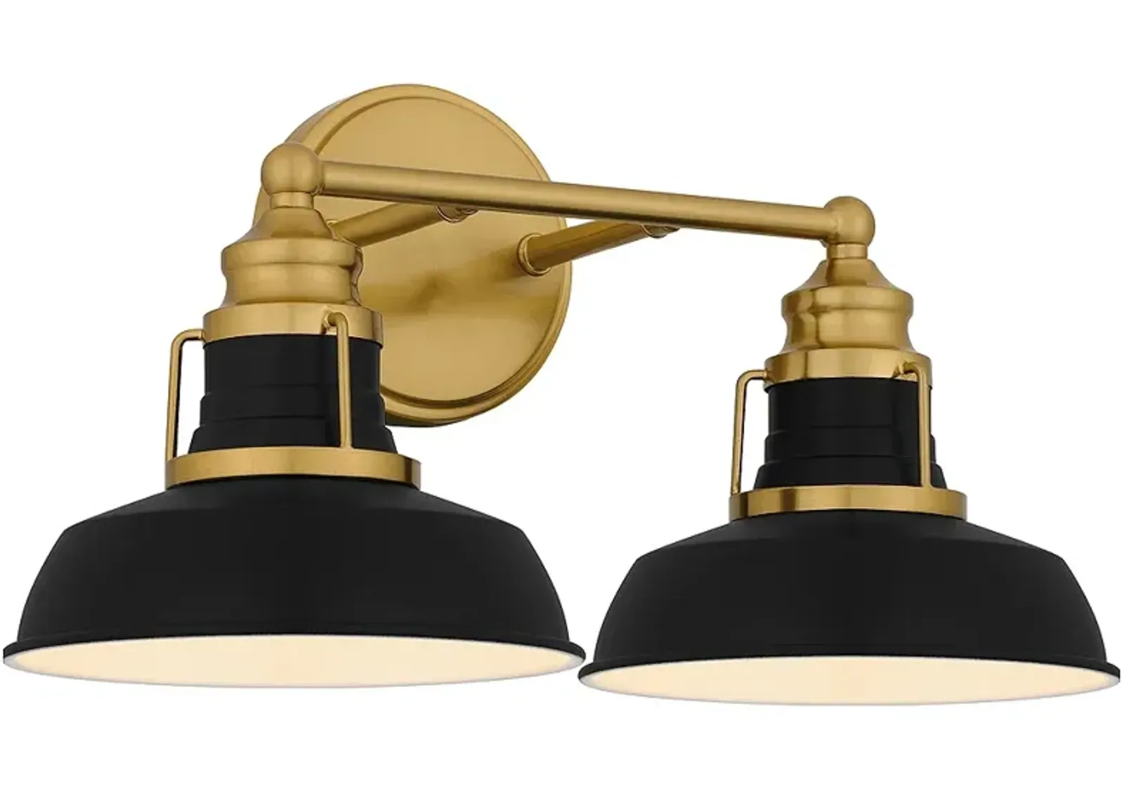 Huxley 2-Light Aged Brass Bath Light