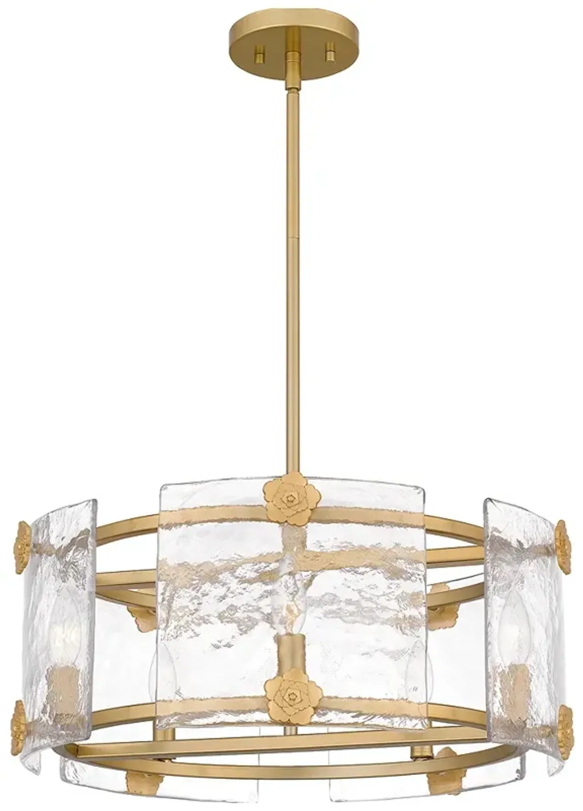 Quoizel Jolie 21" Wide Light Gold 6-Light Pendant