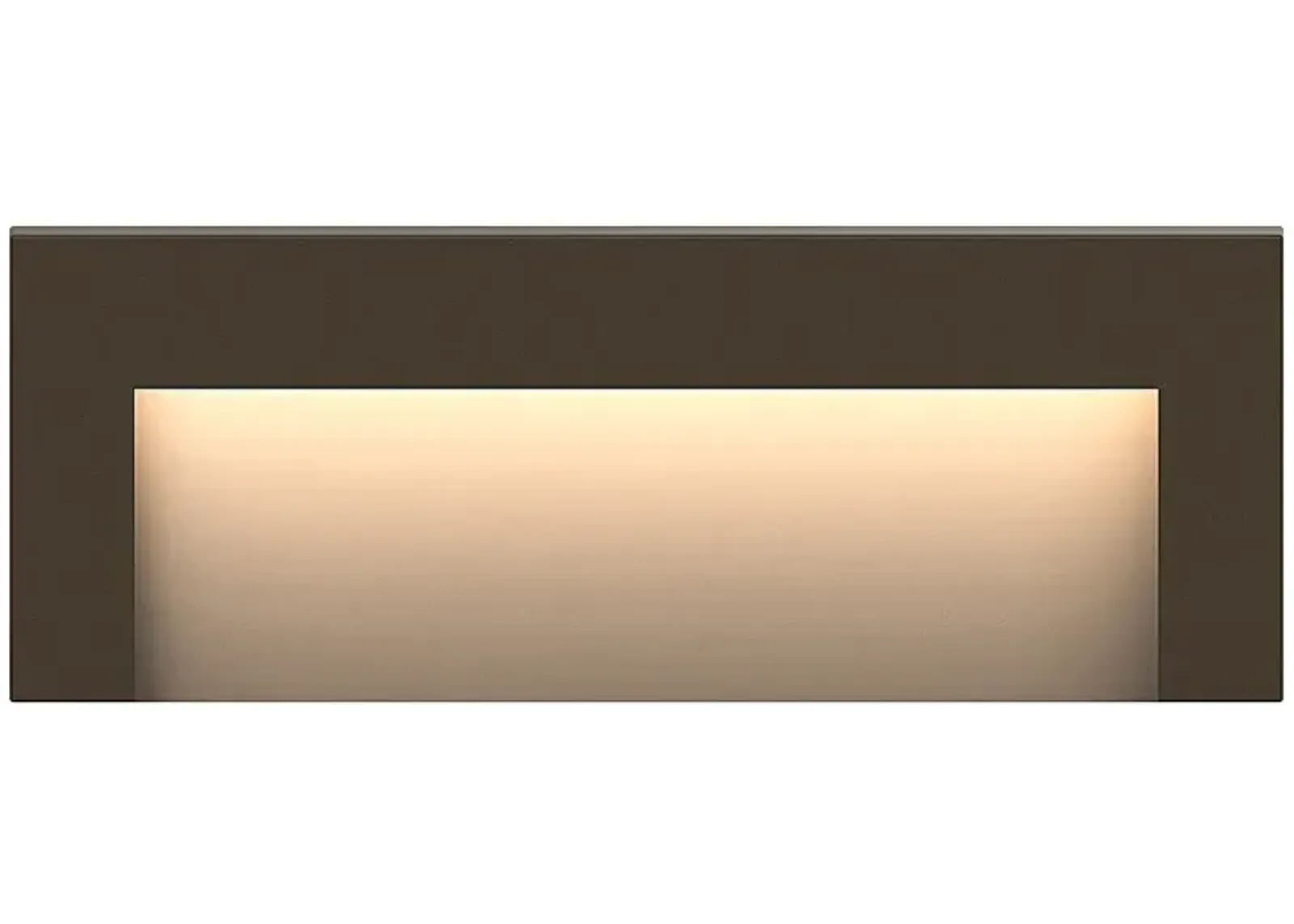 Taper 8" Wide Bronze LED Horizontal Outdoor Deck Step Light