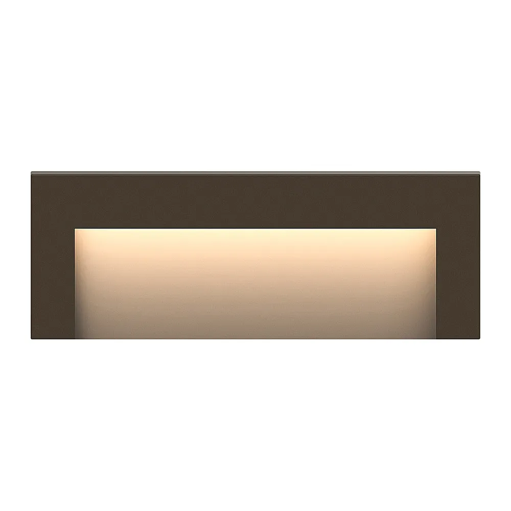 Taper 8" Wide Bronze LED Horizontal Outdoor Deck Step Light