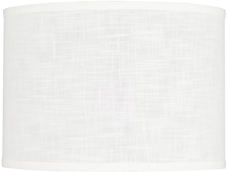 Springcrest Peoria White Textured Drum Lamp Shade 14x14x10 (Spider)