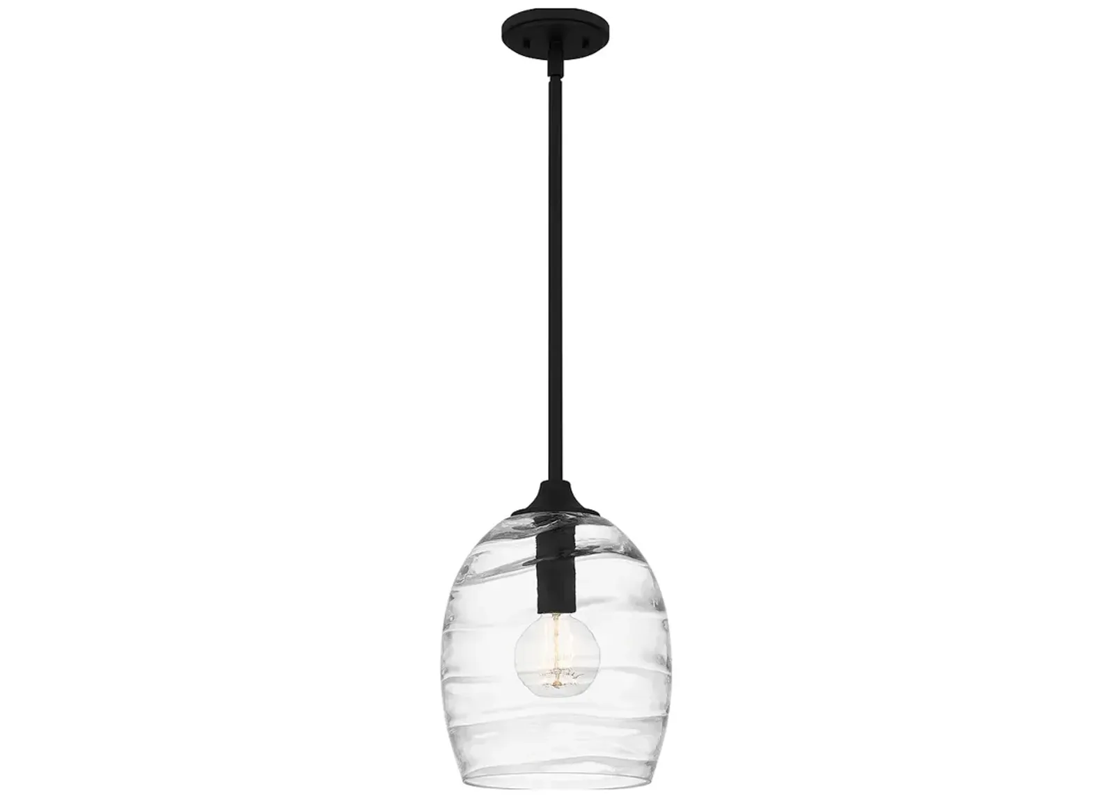 Lucy 1-Light Matte Black Pendant Light