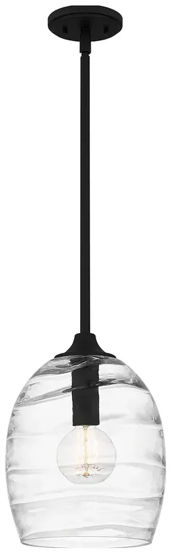 Lucy 1-Light Matte Black Pendant Light