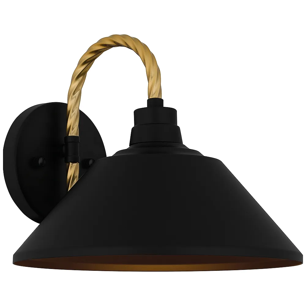 Longshore 1-Light Matte Black Outdoor Wall Lantern