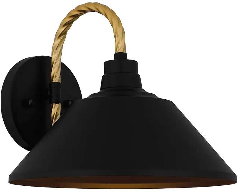 Longshore 1-Light Matte Black Outdoor Wall Lantern