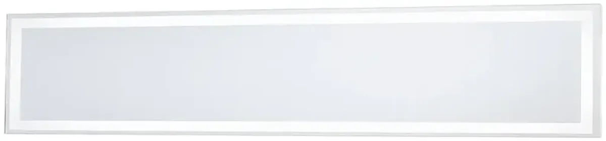 White 36" x 6 3/4" Rectangular LED Backlit Wall Mirror