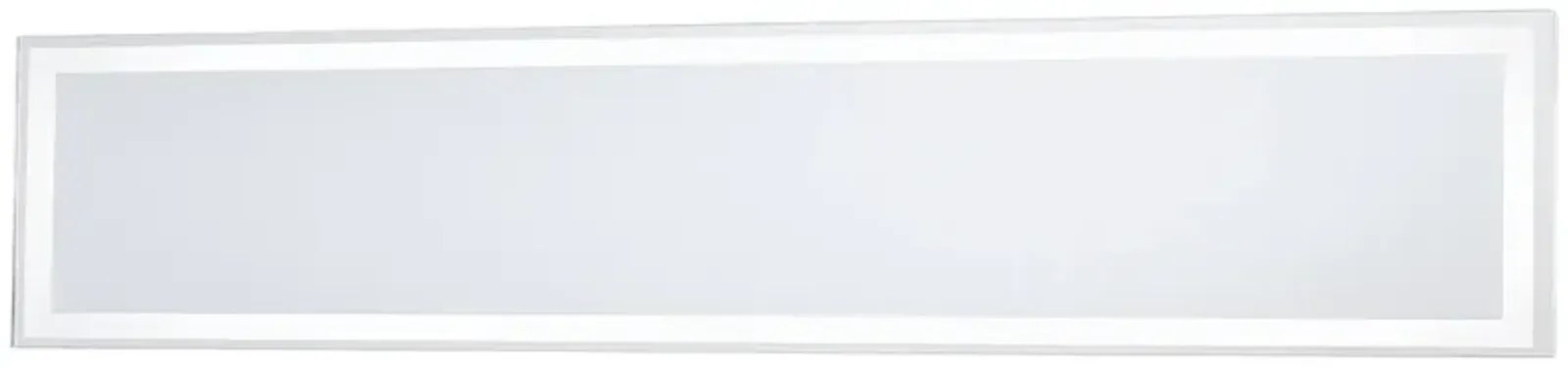 White 36" x 6 3/4" Rectangular LED Backlit Wall Mirror