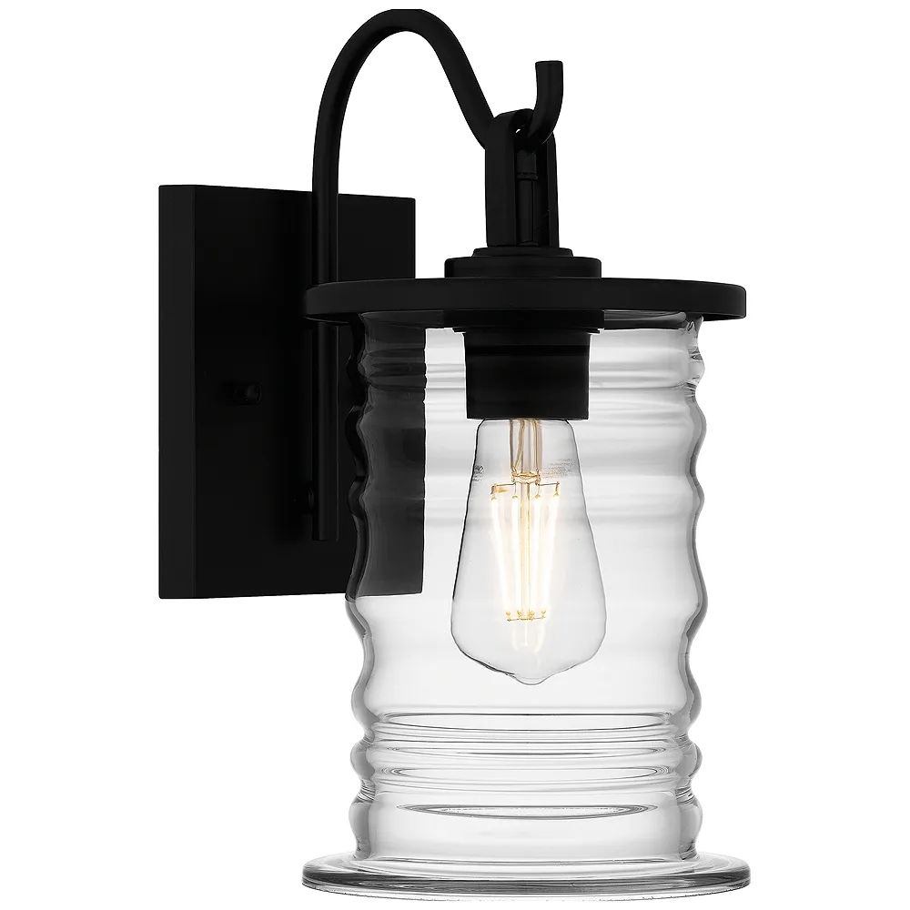 Noland 1-Light Matte Black Outdoor Wall Lantern