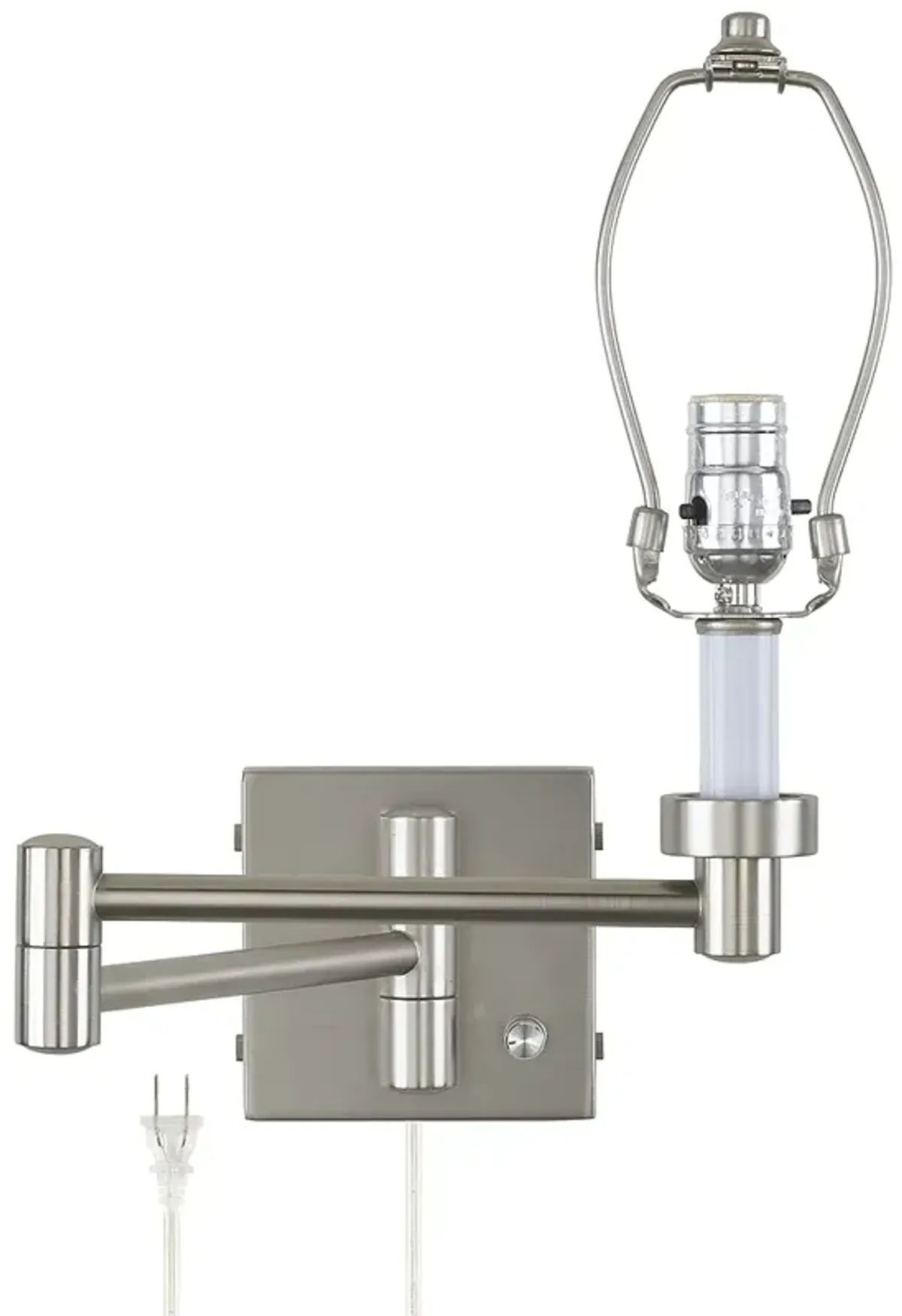 Barnes and Ivy Alta Nickel 20 1/2" Plug-In Swing Arm Wall Lamp Base