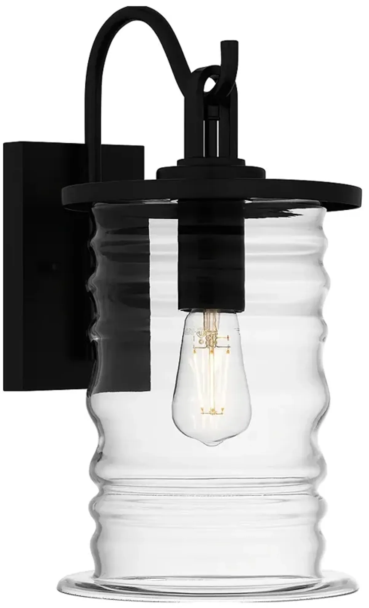 Noland 1-Light Matte Black Outdoor Wall Lantern