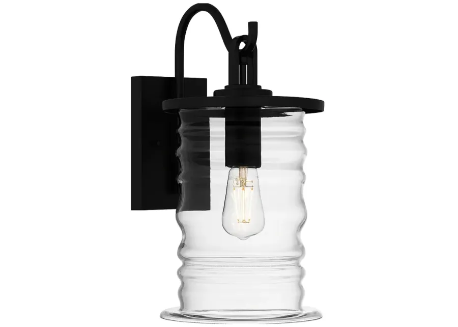 Noland 1-Light Matte Black Outdoor Wall Lantern