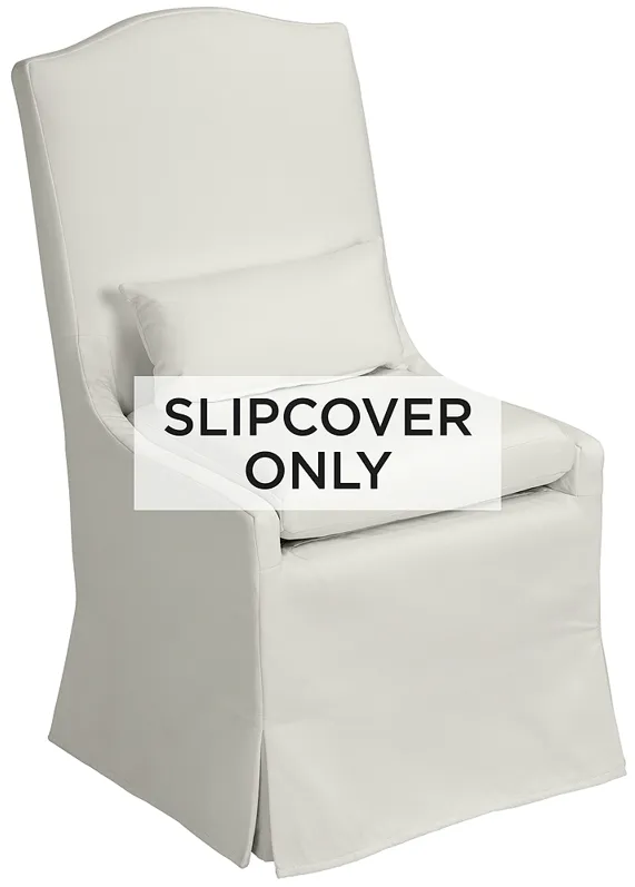 Slipcover Only - Pearl White Fabric Cover for Juliete Dining Chairs