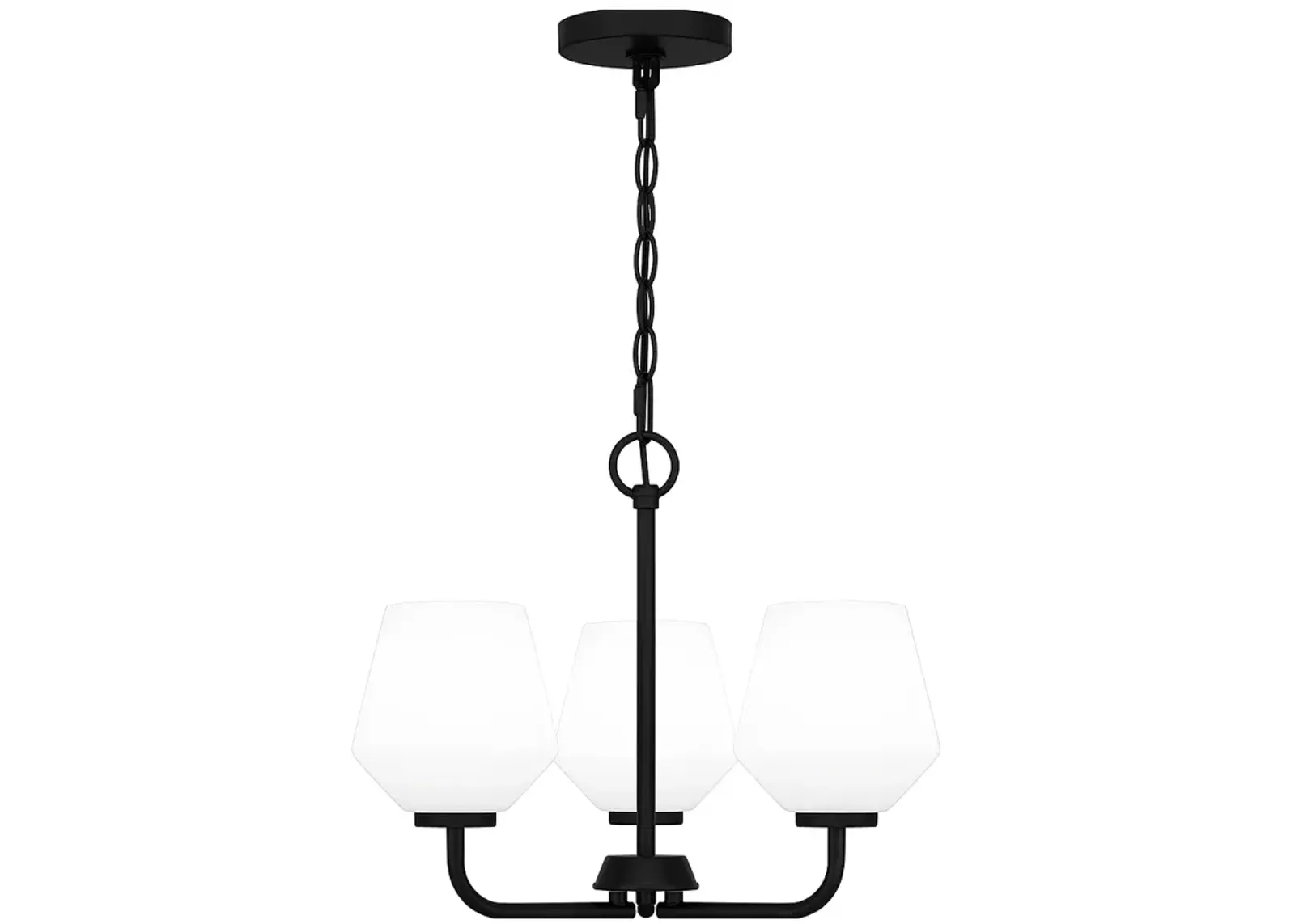 Nielson 3-Light Matte Black Pendant Light