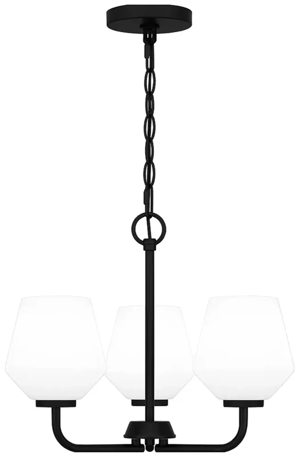 Nielson 3-Light Matte Black Pendant Light