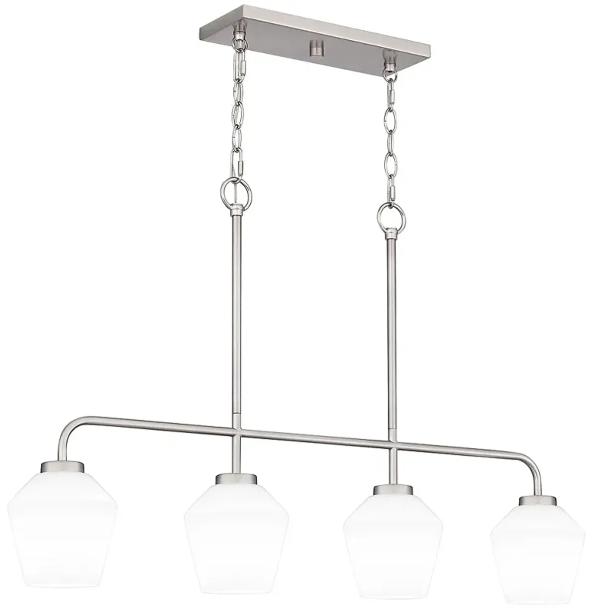 Quoizel Nielson 36" Wide 4-Light Brushed Nickel Linear Island Light