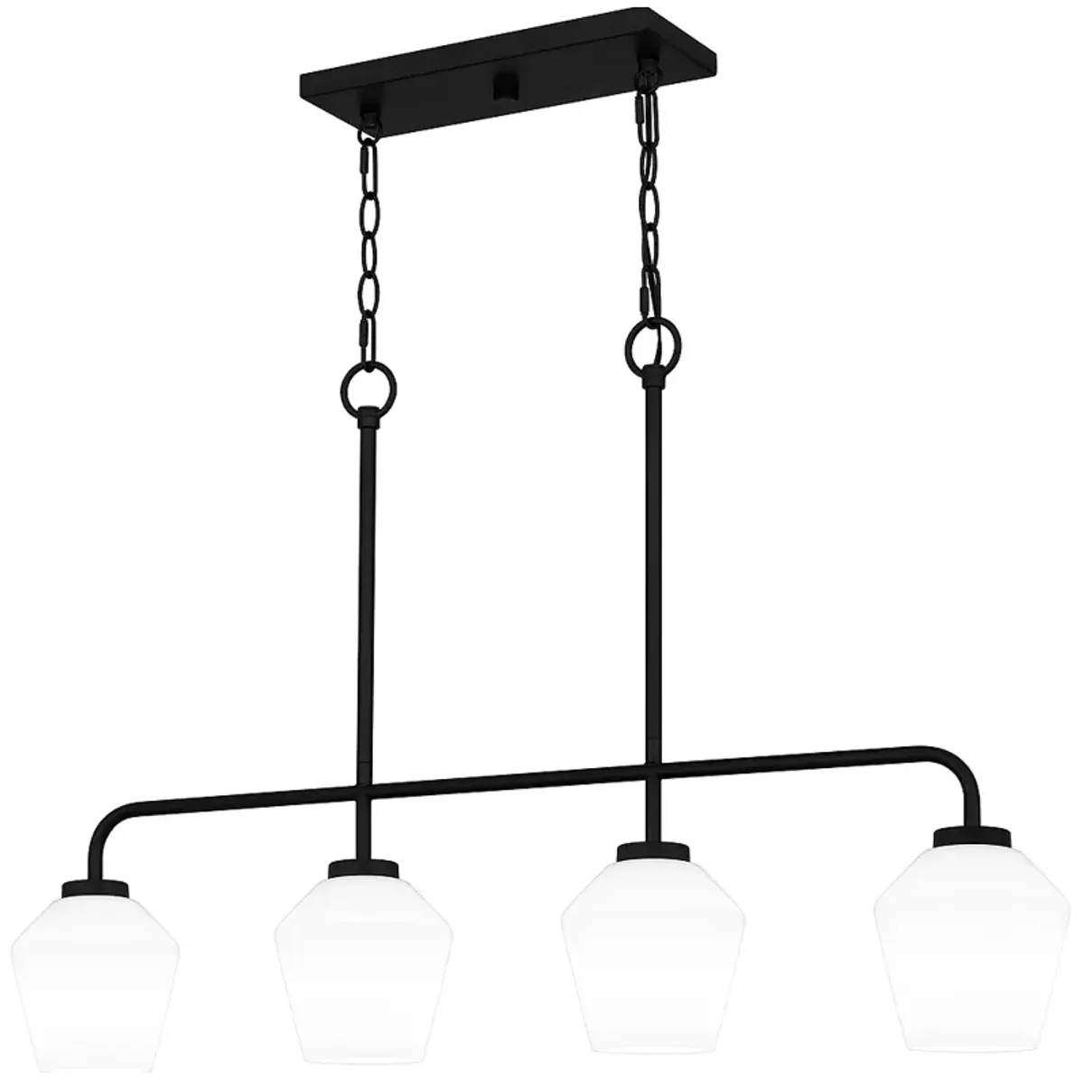 Nielson 4-Light Matte Black Island Light