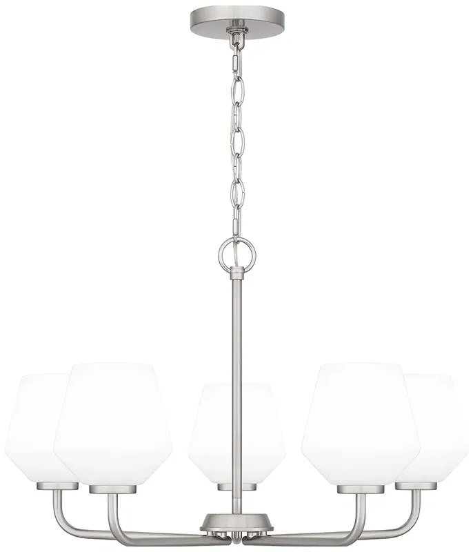 Nielson 5-Light Brushed Nickel Chandelier