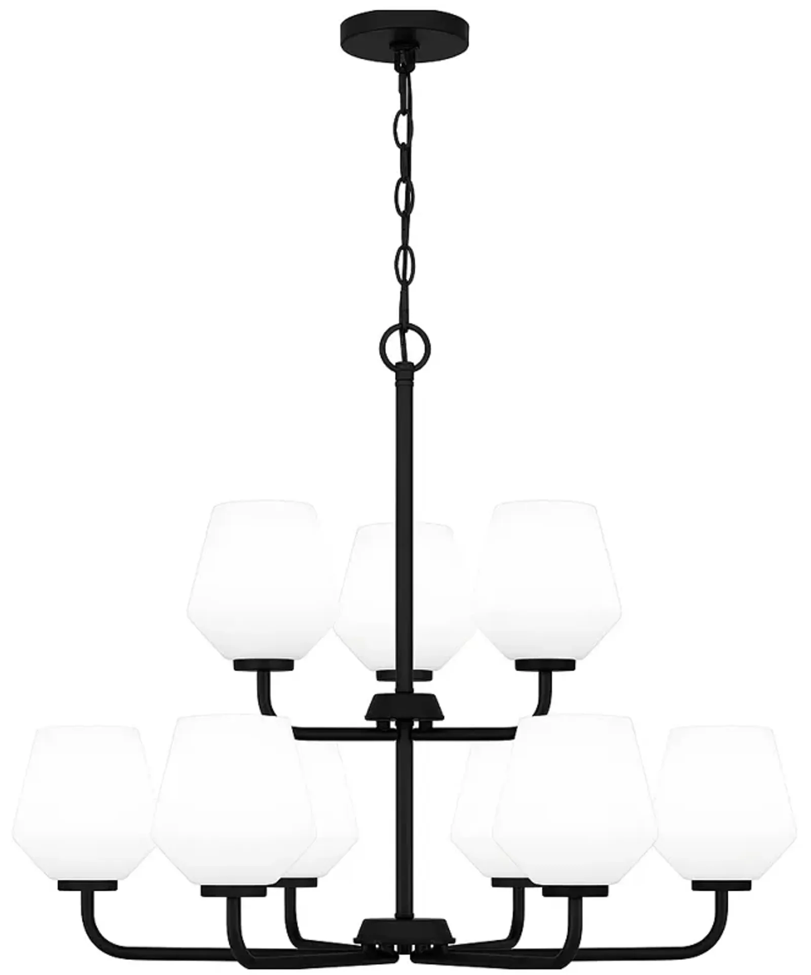 Nielson 9-Light Matte Black Chandelier