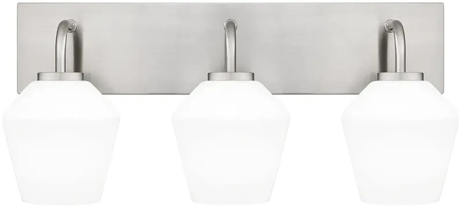 Nielson 3-Light Brushed Nickel Bath Light