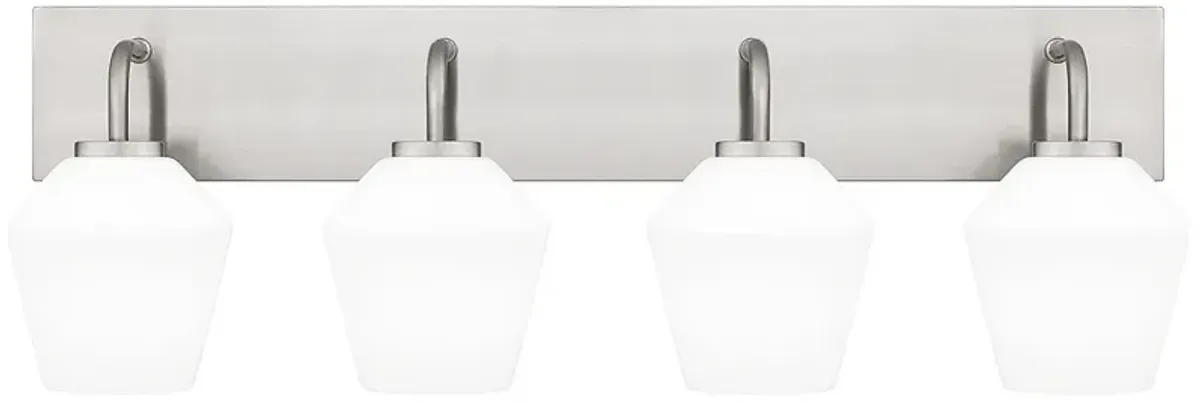 Nielson 4-Light Brushed Nickel Bath Light