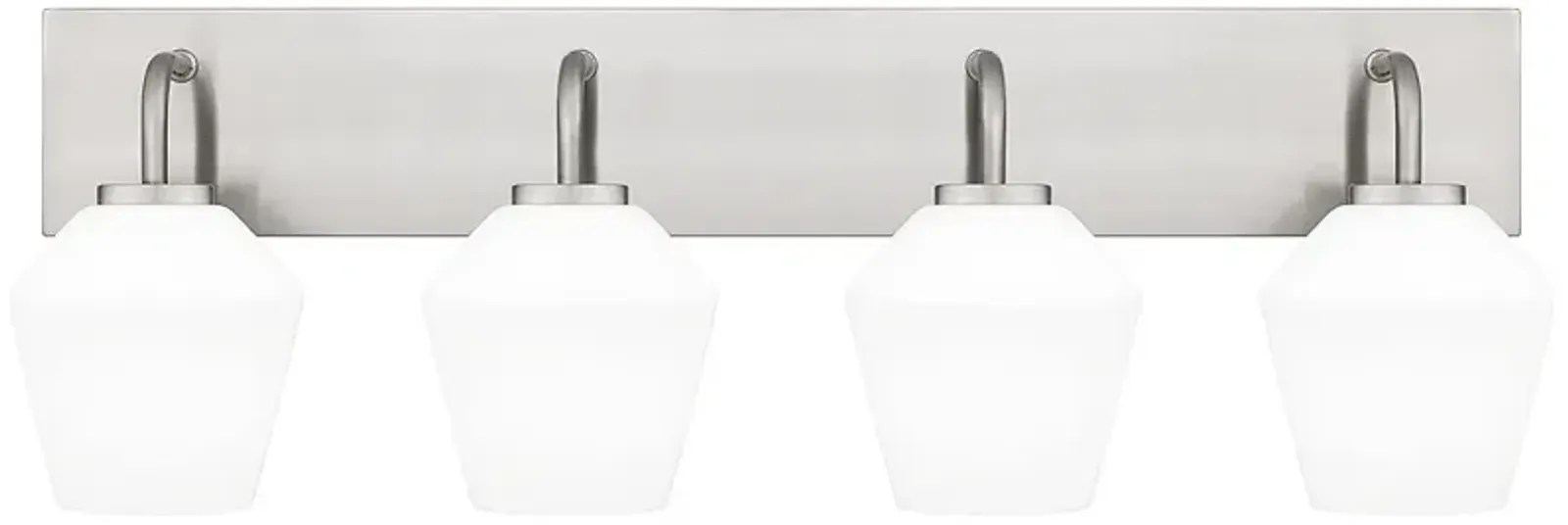 Nielson 4-Light Brushed Nickel Bath Light