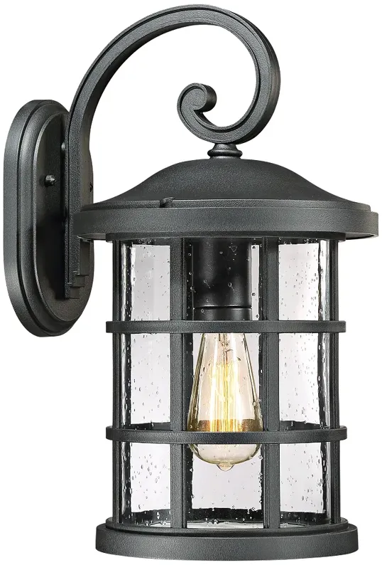 Quoizel Crusade 17 3/4" High Earth Black Outdoor Wall Light