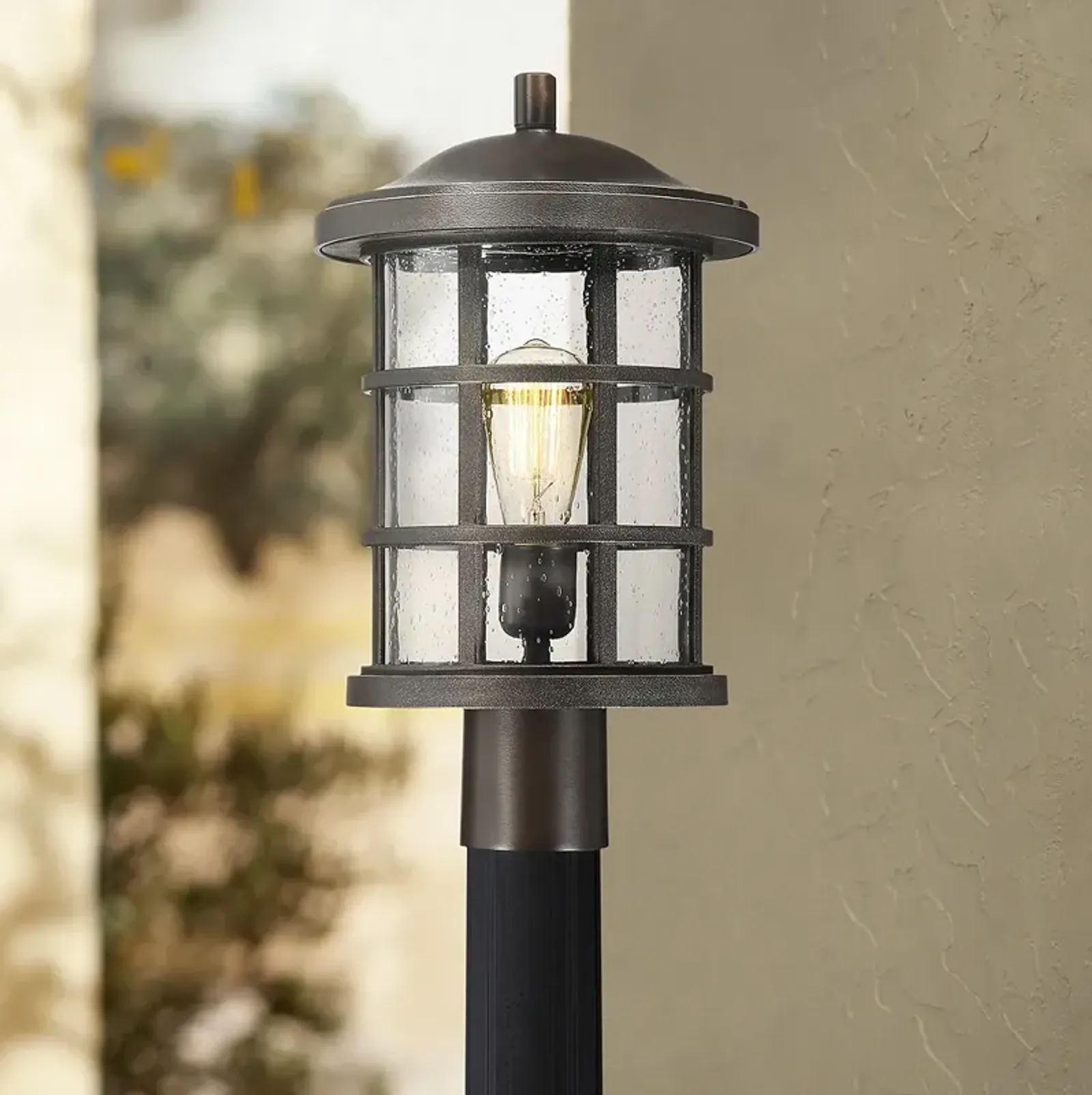 Quoizel Crusade 17 1/4"W Palladian Bronze Outdoor Post Light