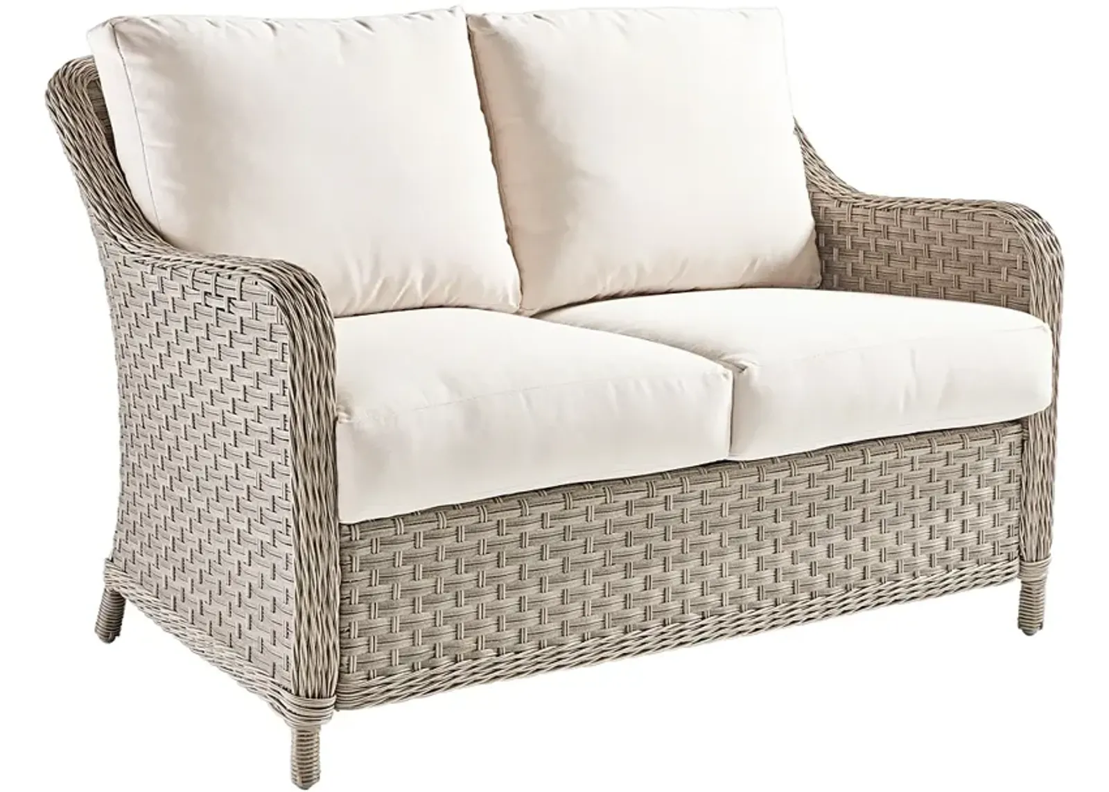 Springfield Pebble Wicker Outdoor Loveseat