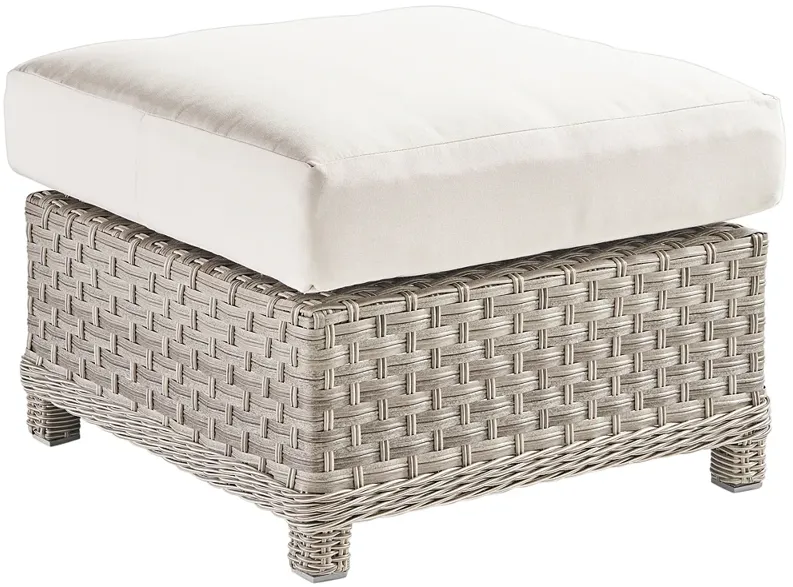 Springfield Pebble Wicker Square Outdoor Ottoman