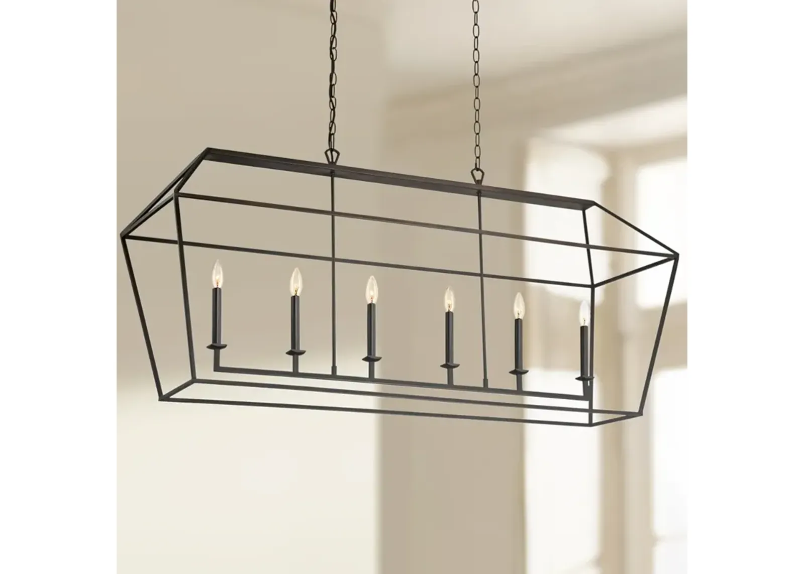 Quoizel Aviary 54"W Bronze Kitchen Island Light Chandelier