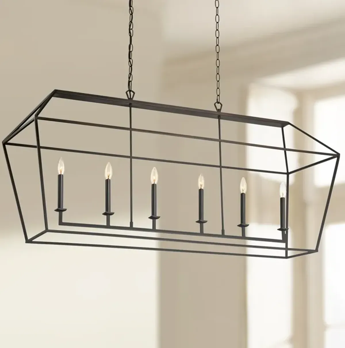 Quoizel Aviary 54"W Bronze Kitchen Island Light Chandelier