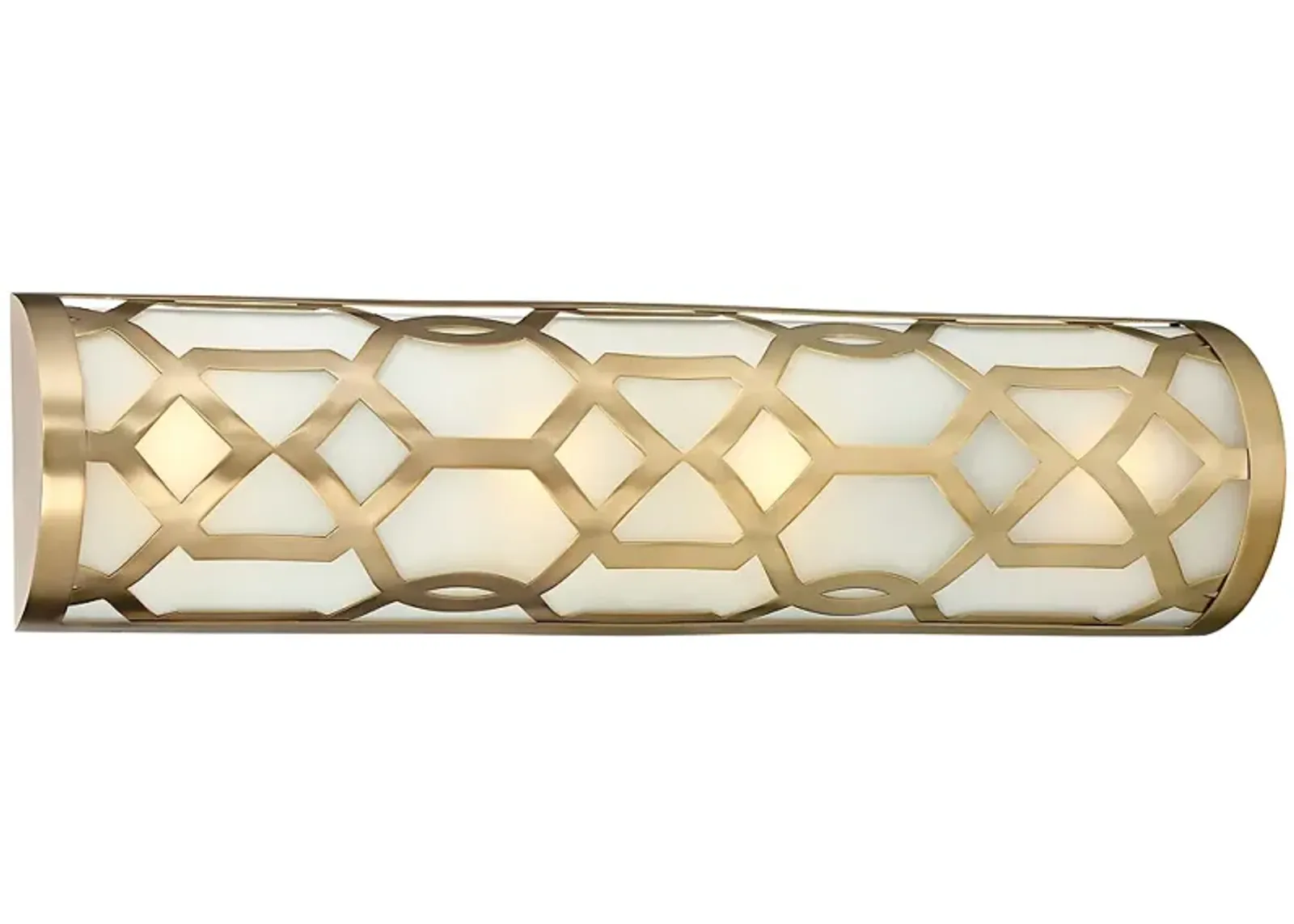 Crystorama Jennings 24" Wide Aged Brass LED Bath Light