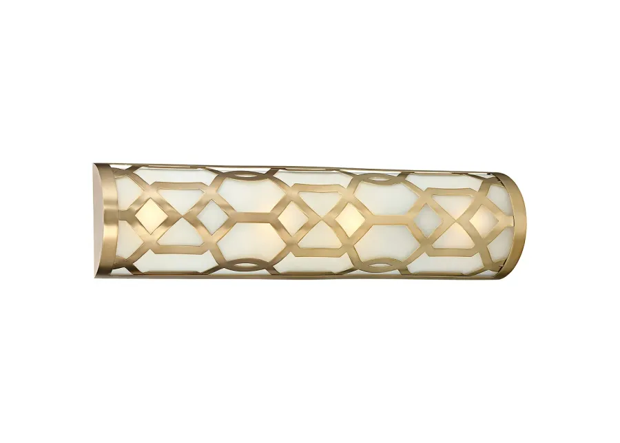 Crystorama Jennings 24" Wide Aged Brass LED Bath Light