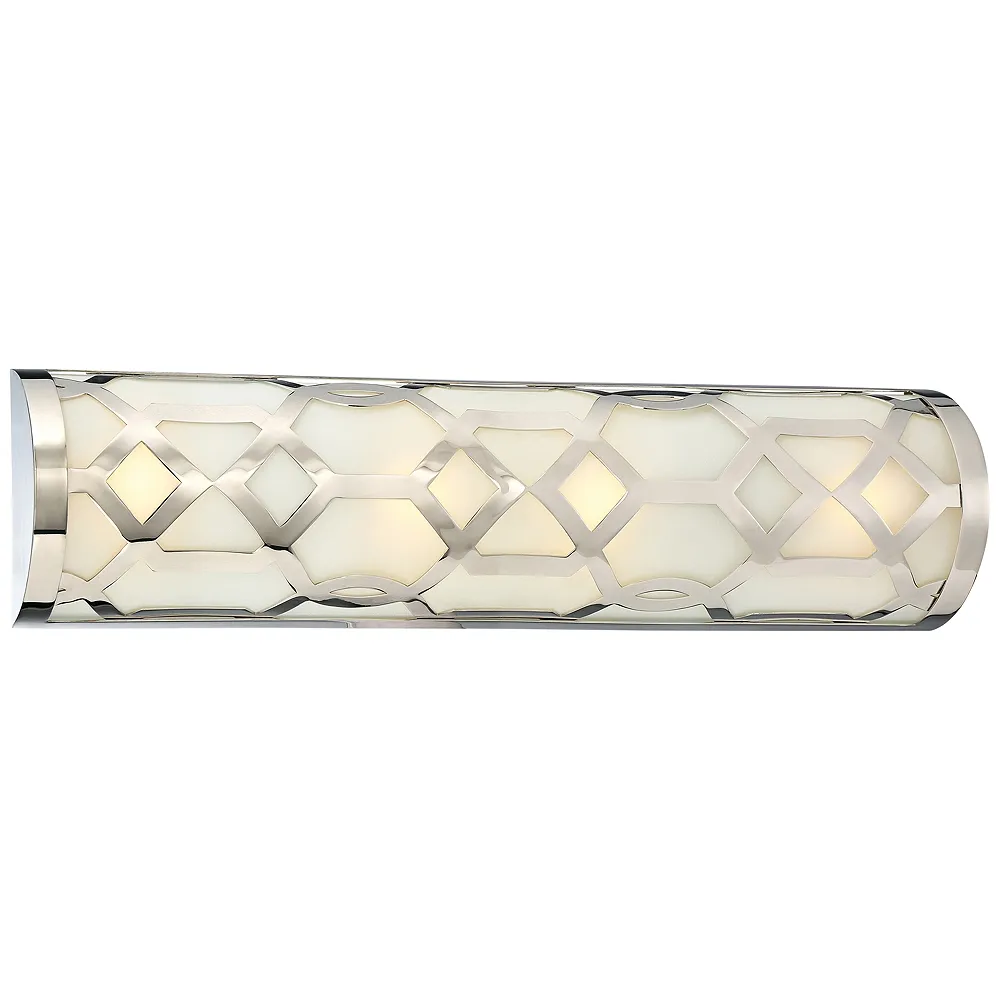 Crystorama Jennings 24" Wide Polished Nickel LED Bath Light