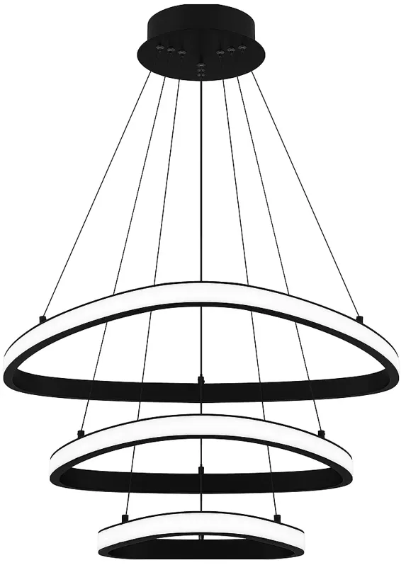 Bardot Integrated LED Matte Black Pendant Light