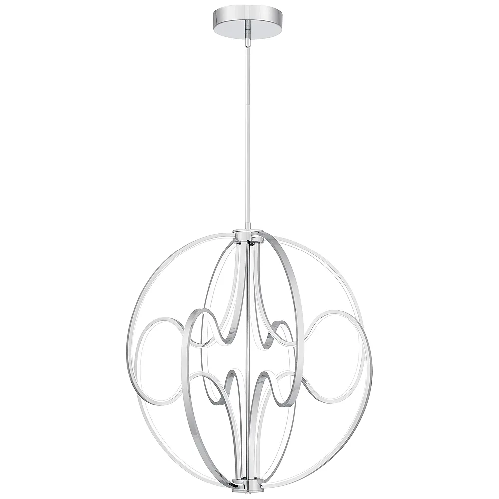 Clairon Integrated LED Polished Chrome Pendant Light