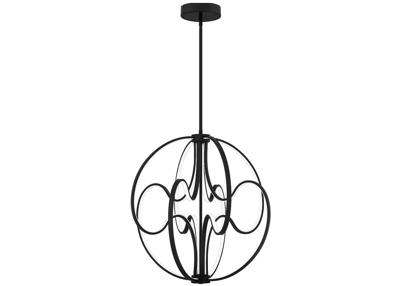 Clairon Integrated LED Matte Black Pendant Light