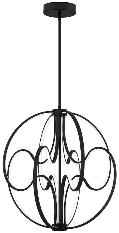 Clairon Integrated LED Matte Black Pendant Light