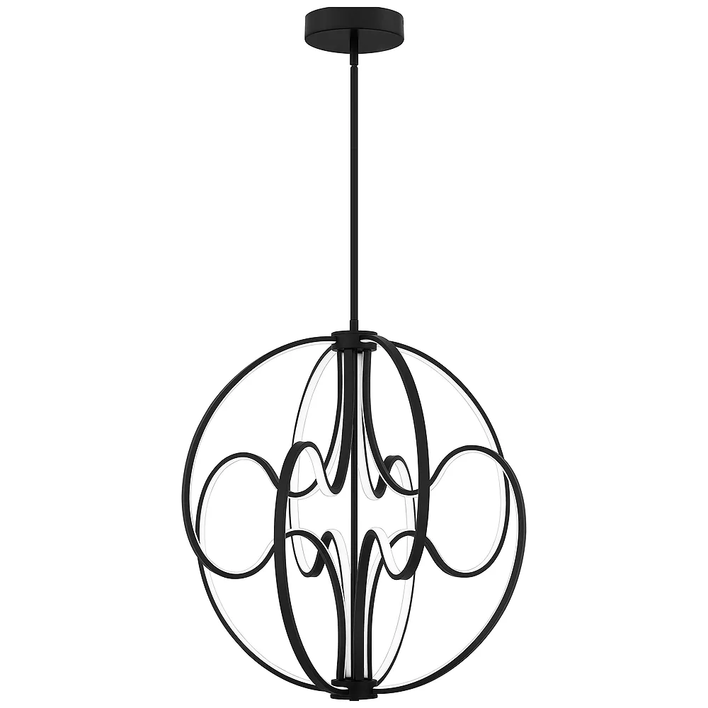 Clairon Integrated LED Matte Black Pendant Light