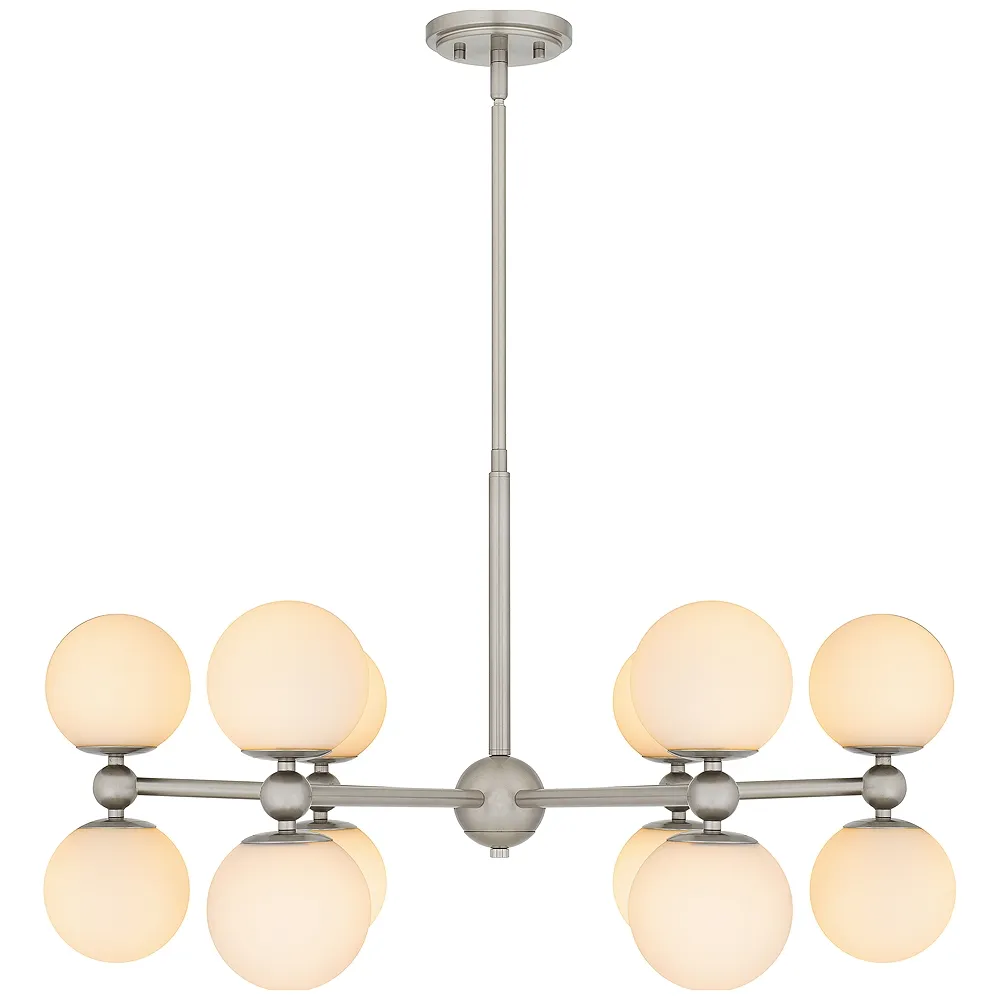 Elser 12-Light Brushed Nickel Chandelier