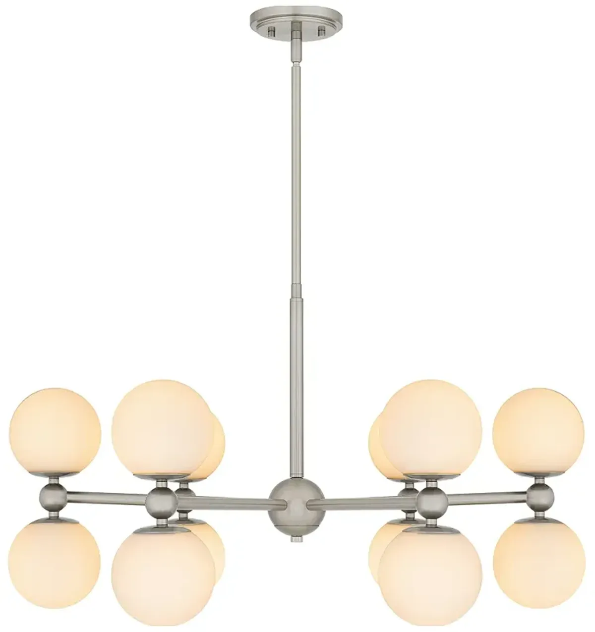 Elser 12-Light Brushed Nickel Chandelier