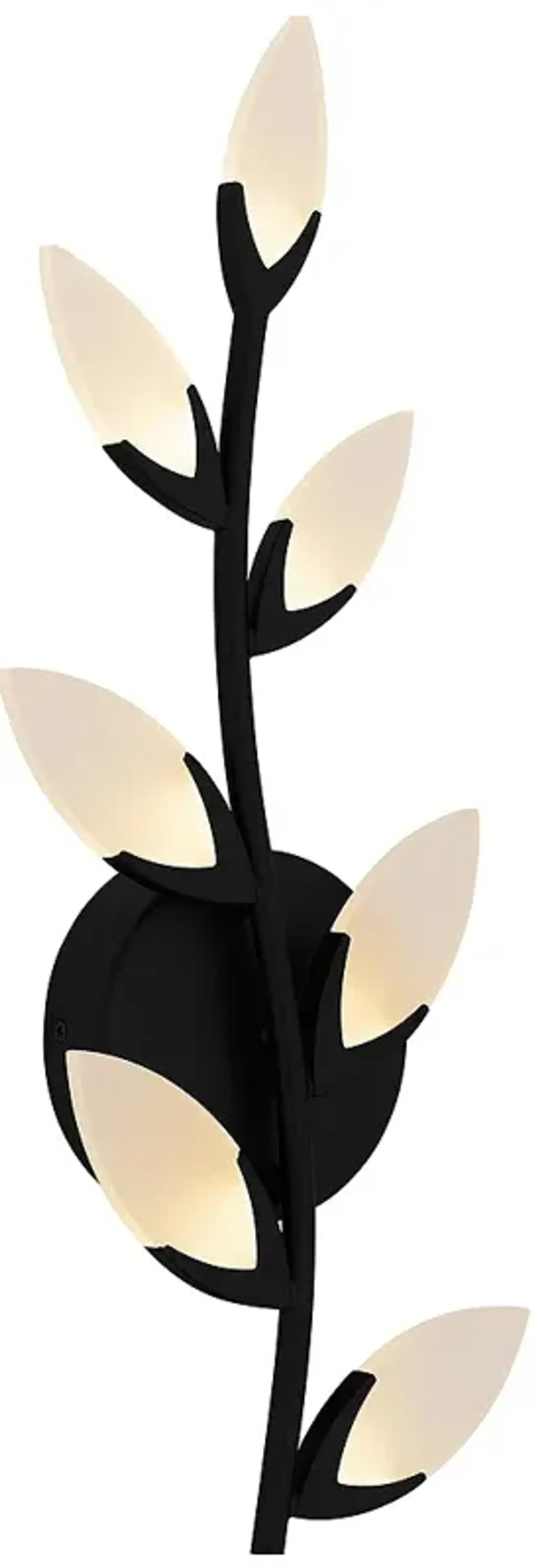 Quoizel Flores 20 1/2"H Matte Black 7-Light LED Wall Sconce