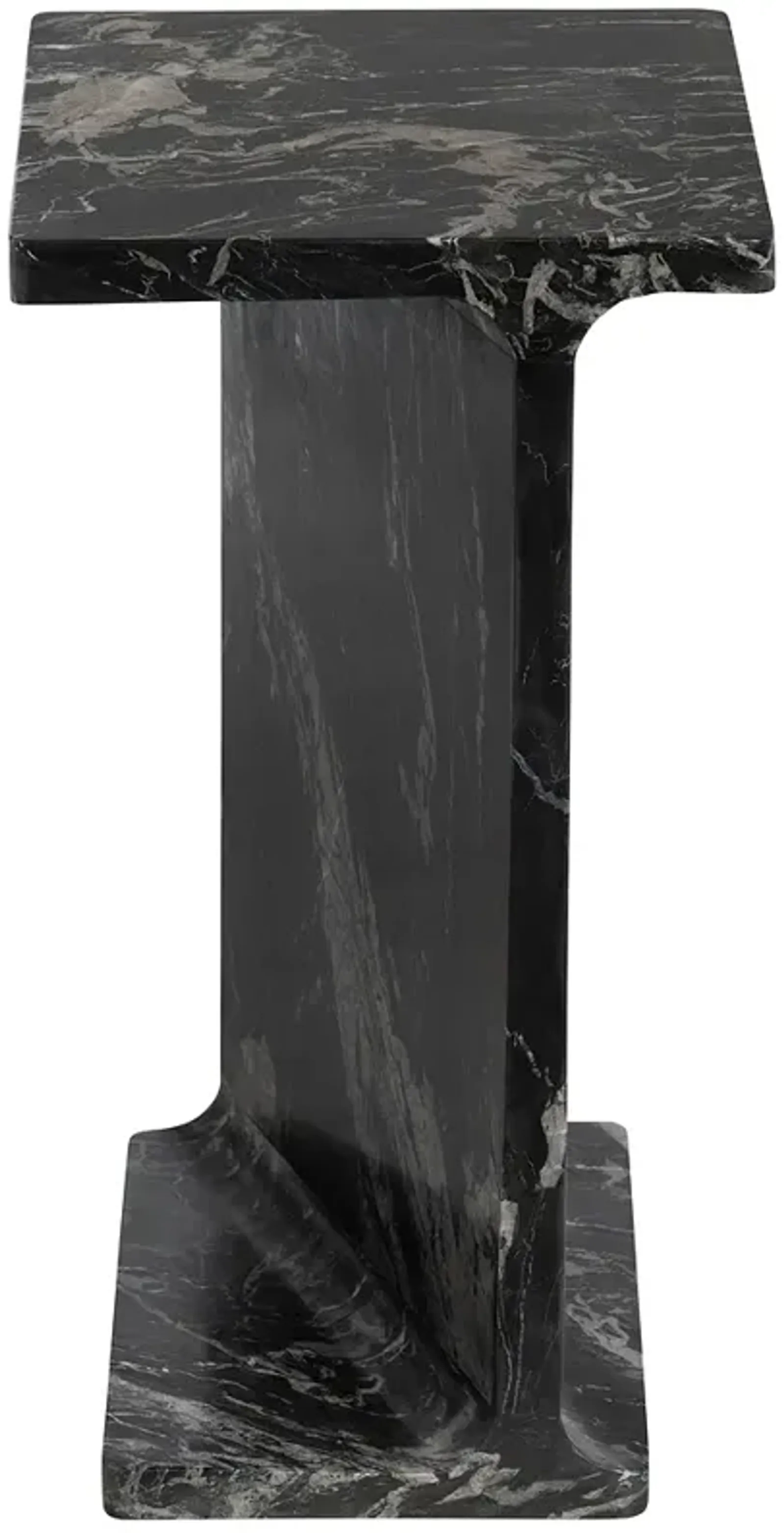 Crestview Collection Cassius Black Marble Accent Table